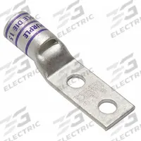 Compression Lug: For 4/0 AWG, Stranded Wire, 3/8 in Stud Size, Std, Copper Barrel (MPN YAV28L2NT38FX). Key specifications — Inspection Hole: Yes; For Wire Type: Stranded; For Wire Sizes: 4/0 AWG; Brand: BURNDY; Manufacturer Part Number: YAV28L2NT38FX.