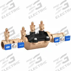 ZURN WILKINS Backflow Preventer: 350, 1 in Pipe Size, Flange x Flange, 12.25 in Overall Lg, Bronze (MPN 1-350FT). Key specifications — Shut-Off Valve Type: Ball Valve; Connection Type: Flange x Flange.