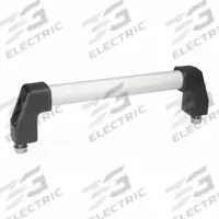 JW WINCO Pull Handle: Threaded Holes, Front-Mount, 23.62 in Mounting Hole Center to Center, Silver (MPN 667-30-600-EL). Key specifications — Screw Size: M10; Brand: JW WINCO; Color: Silver; _Leg Style: Black Polyamide.