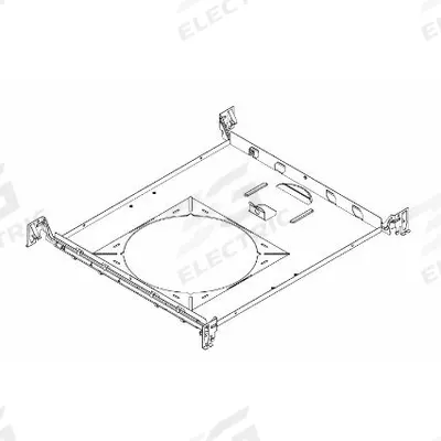 PRESCOLITE Mounting Pan: 1 5/8 in Overall Ht, 17 5/8 in Overall Lg - Accessories for Can Lights & Downlights