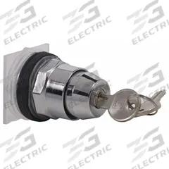 SCHNEIDER ELECTRIC Keyed Selector Switch: 2 Position, 30 mm Panel Mounting Size, Series 9001K (MPN 9001KS11K3E11). Key specifications — Manufacturer Part Number: 9001KS11K3E11; Brand: SCHNEIDER; Switch Action: Maintained/Maintained; Key Removal Position: Right.