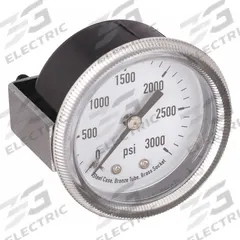 APPROVED VENDOR Panel-Mount Pressure Gauge: U-Clamp, 0 psi to 3,000 psi, 3 1/2 in Dial, Center Back (MPN 4CFC2). Key specifications — Accuracy: ±3-2-3%; Brand: APPROVED VENDOR; Vibration Resistance Properties: None; Gauge Wetted Parts: Brass / Bronze.