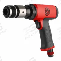 CHICAGO PNEUMATIC Air Hammer: 3/8 in Shank Size, 2 5/8 in Stroke Lg, 3,500 bpm Blows per Minute (MPN CP7160). Key specifications — attr1320834: CHICAGO PNEUMATIC; attr1320853: Round; attr1320854: Round; attr1320857: Bare Tool.