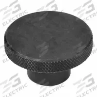 Knurled Screws; Knurled Hand Knobs: Knurled, Steel, 1/2"-13 Thread, 0.75 in Thread Lg, 2.5 in Dia (MPN 8TKR5). Key specifications — Brand: JW WINCO; Color: Black.