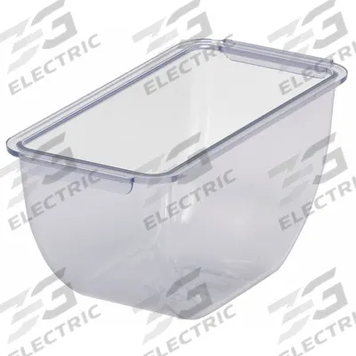 SAN JAMAR Condiment Tray Insert: 1.5 pt Capacity, 2 3/4 in Overall Ht, 4 1/8 in Overall Wd - Condiment Bar Inserts & Attachments