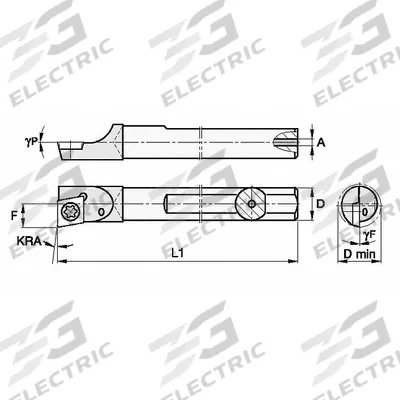 WIDIA Indexable Boring Bar: QCMI37565R (MPN 2825117) - Indexable Boring Bars