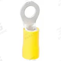GARDNER BENDER Ring Terminal: Yellow, Vinyl Insulation, #10/#8 Stud Size, 600 V (MPN 10-106). Key specifications — attr1308027: GARDNER BENDER.