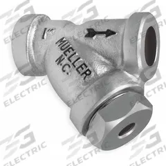 MUELLER STEAM SPECIALTY Y Strainer: 1 in, Socket, Perforated, 0.062 in Screen Size, Carbon Steel (MPN 1 582 CS socket weld). Key specifications — Brand: MUELLER STEAM SPECIALTY; Seal Material: Spiral Wound Graphite Filled; Manufacturer Part Number: 1 582 CS socket weld; Screen Material: 304 Stainless Steel.