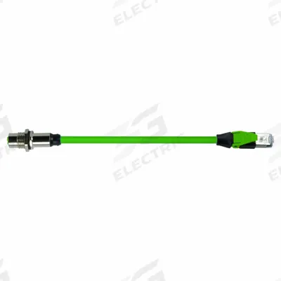 MURRELEKTRONIK Cordset: Cat6, M12 Male Straight x RJ45 Female Straight, 1.5 m Lg, PUR - M12 Connector to RJ45 Connector Cordsets