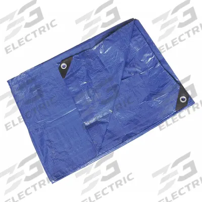 APPROVED VENDOR Tarp: 59 ft Lg, 38.5 ft Wd, Std Duty, 3.2 mil, Polyethylene, Blue - General Purpose Polyethylene Tarps
