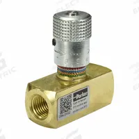 PARKER Flow Control Valve: 25 gpm Max Flow Rate, #12 NPT, #12 NPT, 2,000 psi Max Pressure, Brass (MPN N1200B). Key specifications — attr1018158: Manual; attr1018114: Rotary Knob; attr1018116: Brass; attr1018117: PARKER; attr1018137: Two-Way.