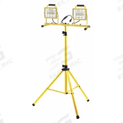 SOUTHWIRE Temporary Job Site Light: 13,000 lm Max Brightness, LED, 1, 1 Brightness Levels, 120V AC (MPN 111005). Key specifications — Frame Color: Yellow; Lighting Technology: LED; Operating Voltage: 120V AC; Brand: SOUTHWIRE; No. of Brightness Levels: 1.