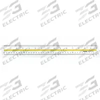 WESTCOTT Ruler: 10580, Data Highlighting Ruler, 15 in, 0.08 in Thick, 1/16 in/1 cm/1 mm, Black, Flex. Key specifications — attr939978: 1 cm; attr934745: WESTCOTT; attr939993: Decimal; attr986193: Printed.