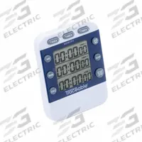 TRACEABLE Digital Timer: Memory Recall/Versatile Triple-Display Timer, 1/2 in x 3 1/4 in x 2 3/4 in (MPN 5008). Key specifications — Clock Function Included: Yes; Count Direction: Count Up; Features: Versatile Triple-Display Timer; Digital Display Screen Type: LCD; Alarm Type: Audible; Brand: TRACEABLE; Maximum Time Setting: 99 hrs, 59 minutes, 59 seconds.