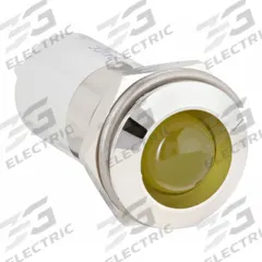 APPROVED VENDOR Raised Panel Light: 16 mm Panel Mounting Hole Dia, LED, Yellow, Raised Head, M16 (MPN 24M149). Key specifications — Brand: APPROVED VENDOR; Electrical Connection: 0.11 Male Quick Disconnect.