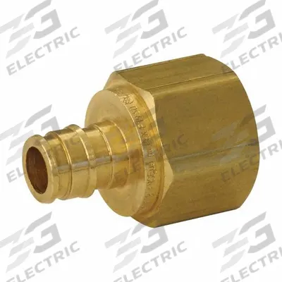 UPONOR Barbed Fitting Adapter: 1 in ID x 1 in Pipe Size, Barbed x NPT, Brass - Expansion Brass Barbed Tube Fittings