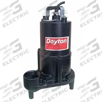 DAYTON Effluent Pump: 1/2 hp, 120V AC, Single Phase, 45 gpm Flow Rate @ 10' of Head, 45 ft Max. Head (MPN 4HU70). Key specifications — Impeller Material: Cast Iron; Rated Voltage: 120V AC; Brand: DAYTON; Switch: Not Included.