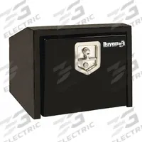BUYERS PRODUCTS Underbody Truck Box: Underbody Truck Box, Single Drop-Down Door Door, Black, Steel (MPN 1703353). Key specifications — Color: Black; Brand: BUYERS PRODUCTS; Lock Type: Keyed.