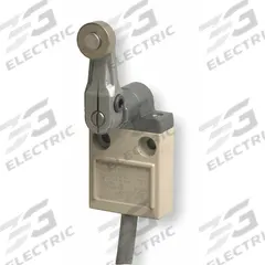 OMRON Roller Lever Plunger Limit Switch: 25 mm Mounting Hole Vertical Center to Center Distance, 38° (MPN D4C1720). Key specifications — Manufacturer Part Number: D4C1720; Brand: OMRON; Electrical Connection: 16.4 ft Cable (SJT(O)); Series: D4C.