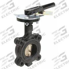 MILWAUKEE VALVE Butterfly Valve: 2 1/2 in Pipe Size, Concentric, 200 psi Max. Pressure (CWP), Lug, M (MPN ML234V). Key specifications — Brand: MILWAUKEE VALVE; Handle Type: Lever; Disc Material: CF8M Stainless Steel.