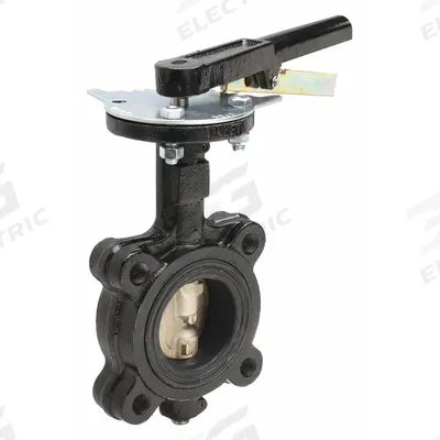 MILWAUKEE VALVE Butterfly Valve: 2 1/2 in Pipe Size, Concentric, 200 psi Max. Pressure (CWP) - Ductile Iron General-Service Butterfly Valves