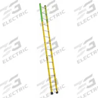 LOUISVILLE LADDER Straight Ladder: 14 ft Ladder Size, Fiberglass, 375 lb Load Capacity, 30 lb Wt (MPN FE8914). Key specifications — Color: Green; Brand: LOUISVILLE LADDER; Included Features: Side Rail Bumpers; Shoe Type: Slip-Resistant.