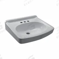 ZURN Bathroom Sink: Z5350 Std Lavatories, White, Vitreous China, Dual Manual Handle, 7 in Overall Ht (MPN Z5354.876.1.07.00.00). Key specifications — Series: Z5350 Standard Lavatories; Color: White; Brand: ZURN; Sink Type: Bathroom; Material: Vitreous China; Sink Material: Ceramic.