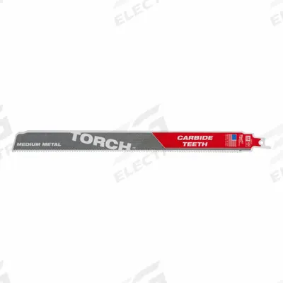 MILWAUKEE Reciprocating Saw Blade: 10 Teeth per Inch, 12 in Blade Lg, 1/16 in Blade Wd - Thick-Metal-Cutting Blades
