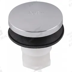 APPROVED VENDOR Drain Stopper: Plastic, Chrome-Plated, Toe Touch (MPN 35227). Key specifications — Color: Silver; Material: Plastic.