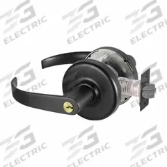 CORBIN RUSSWIN Door Lockset: Classroom Security Lever Locksets, Black, ADA Compliant (MPN CLX3352 PZD BSP). Key specifications — attr1024149: Not Ligature-Resistant; attr1011488: CORBIN RUSSWIN; attr1024446: F110; attr1011524: No Message; attr1011485: Yes; attr1059461: Black Painted.