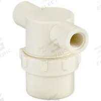 RON-VIK Inline Strainer: Nylon, 3/8 in, NPT, Mesh, 0.0117 in Screen Size, 100 psi Max. Op Pressure (MPN 7221590). Key specifications — Screen Material: 304 Stainless Steel; Bowl Color: White; Material: Nylon; Brand: RON-VIK; Seal Material: EPDM; Color: White.