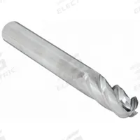 CLEVELAND Ball End Mill: Carbide, 4 Flute, 7/16" Mill Dia, 1" LOC, 2-1/2" OAL (MPN C63556)