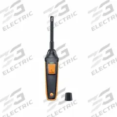 TESTO Temperature-Humidity Probe w/ Bluetooth: Air Temp/Relative Humidity, 11.4 in x 2 in x 1.6 in (MPN 0636 9771). Key specifications — attr1107597: TESTO; attr1134764: Not Included.