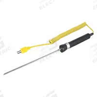 REED INSTRUMENTS Thermocouple Bead Probe: -58°F to 1,112°F /-50°C to 600°C, 7.1 in Probe Lg, Type K (MPN R2960). Key specifications — Brand: REED INSTRUMENTS; Accuracy: ±3.96 °F @ -58 to 560 °F; Handle Type: Straight.