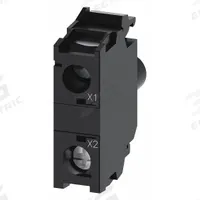 SIEMENS Lamp Module: 22 mm Size, Yellow, LED, 110 V AC Rating, No Transformer (MPN 3SU1401-1BC30-1AA0). Key specifications — Compatible Operator: Pilot Light; Compatible with Series: 3SU1; Terminal Connection Type: Screw Terminals; Brand: SIEMENS; Manufacturer Part Number: 3SU1401-1BC30-1AA0; Includes Bulb: Bulb Included.