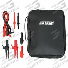 EXTECH Test Lead Kit: CAT III 1000V, Alligator Clip/Std Probe, 1,000 V Max Volt, 16 A Max Current (MPN TL808-KIT). Key specifications — Brand: EXTECH.