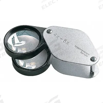 ESCHENBACH OPTIK GMBH Precision Folding Magnifier: 4X to 10X, 2 in Focal Distance - Magnifiers