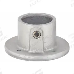 Structural Pipe Fitting: Round Base Flange, Round, 3/4 in For Pipe Size, Cast Iron, Gray (MPN 30LX10). Key specifications — Manufacturer Part Number: 30LX10; Brand: APPROVED VENDOR; Finish: Zinc-Plated; Material: Cast Iron; Product Type: Round Base Flange.