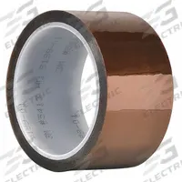 3M Electrical Tape: 1/4 in Wd, 36 yd Lg, 2.7 mil Thick, Polyimide Film, Silicone, Amber, 5413. Key specifications — Series: 5413.