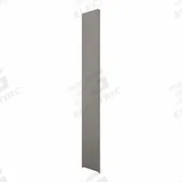 HADRIAN Pilaster: Stainless Steel, Powder-Coated, Light Gray, 82 in Ht, 4 in Wd, 1 1/4 in Thick (MPN 541004-535). Key specifications — Door Swing: In Swing; Brand: HADRIAN; Color: Light Gray; Finish/Texture: Powder-Coated.