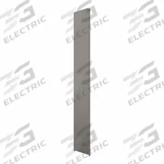 HADRIAN Pilaster: Stainless Steel, Powder-Coated, Light Gray, 82 in Ht, 4 in Wd, 1 1/4 in Thick (MPN 541004-535). Key specifications — Door Swing: In Swing; Brand: HADRIAN; Color: Light Gray; Finish/Texture: Powder-Coated.