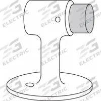 Door Stop: Floor - Mounted, 2 1/2 in Wd, 3 in Overall Ht, Brass (MPN 471.3). Key specifications — Product Type: Door Stop; Brand: ROCKWOOD.