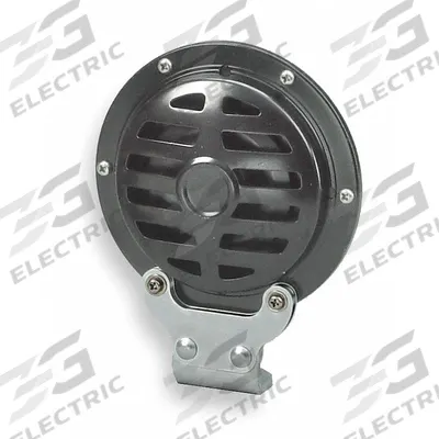 WOLO Electric Horn: 24V DC, High Tone, Electric, Black, Painted, 115 dBA Sound Level - Max - Electric-Powered Horns