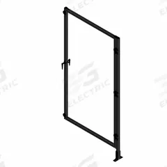 T-Slot Framing System Door: Add-On, Black, Right Swing, 72 in H x 37 1/2 in W x 5 1/2 in D, Solid (MPN 48269). Key specifications — Finish: Anodized; Brand: FAZTEK; Panel Color: Clear; Panel Type: Solid; Color: Black; Material: Polycarbonate; Assembly: Unassembled; Manufacturer Part Number: 48269.