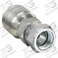 AEROQUIP Hydraulic Crimp Fitting: Steel x Steel, Straight, -8 For Hose Dash Size, BSPP x Crimp (MPN 1A10BF8). Key specifications — attr296014: Female x Genderless; attr303771: AEROQUIP; attr296012: -8; attr296015: BSPP x Crimp; attr296017: 5/8"-14.