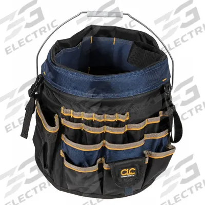 CLC Bucket Tool Organizer: Yellow, 12 in Overall Dia, 61 Compartments - Bucket Tool Organizers