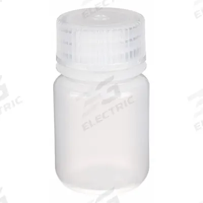 APPROVED VENDOR Reagent Bottle: LDPE, 30 mL, 1 fl oz, Closure Included, Colorless - LDPE Wide Mouth Round Lab Bottles