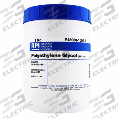 RPI Polyethylene Glycol (PEG 8000): 1 kg Volume, BSE/TSE Free, Powder - Protease Inhibitors