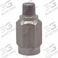 RAY Pressure Gauge Snubber: Stainless Steel, Piston, Stainless Steel NPT, 5,000 psi Max. Pressure (MPN 047S). Key specifications — Snubber Type: Piston; Connection Type: NPT; Brand: RAY; Material: Stainless Steel; Compatible Liquids and Gases: Air.