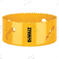 DEWALT Hole Saw: 5 in Saw Dia., 4/5 Teeth per Inch, 1 3/4 in Max. Cutting Dp, 5/8"-18 Thread Size (MPN DAH180080). Key specifications — attr1098070: 4/5; attr1098087: DEWALT; attr1098073: 5/8"-18.